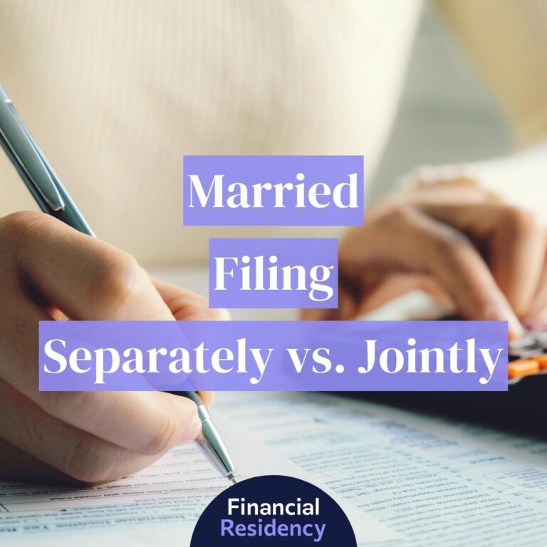 married filing separately vs jointly
